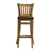 Manhattan Bar Chair in Weathered Oak with Shetland Forest Seat