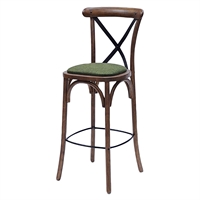Bristol Bar Chair in Vintage with Shetland Forest Seat