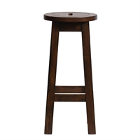 Wooden Top High Stool in Vintage (2 Pack)