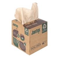 Jantex Grün 100% Recycling-Gesichtstücher Würfel - 100 Blatt (36 Stück)