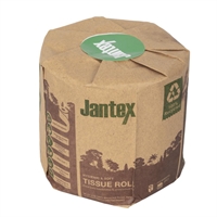 Jantex Grün 100% Recyceltes Ind Eingewickeltes Toilettenpapier 3-lagig - 260 Blätter (36 Stück)