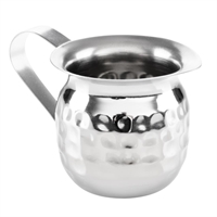 Olympia Hammered Stainless Steel Mini Milk Jug 78ml (6 Pack)