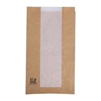 Fiesta Compostable Bread Bags with Glassine Window 320x180mm (1000 Pack)