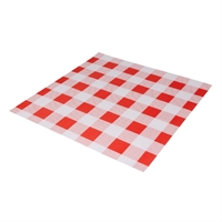 Fiesta Compostable Red Gingham Greaseproof Sheets 250x250mm (200 Pack)