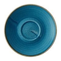 Churchill Stonecast Java Blue Cafe Cappuccino Saucers 158mm (12 Pack)