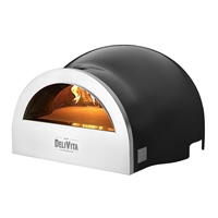 Delivita Wood Fired Pizza Oven Very Black