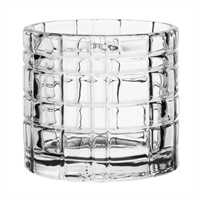 Olympia Tealight Holder Glass Geo - 64x57mm (Box 6)