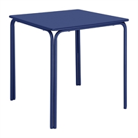 Bolero Adeline Steel Square Table Dark Navy 700x700mm