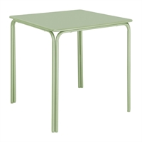 Bolero Adeline Steel Square Table Light Green 700mm