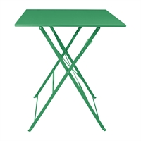 Bolero Perth Pavement Style Square Table Forest Green 600x600mm