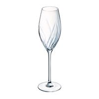 Cristal d'Arques Swirly Flute Glasses 240ml (8 Pack)