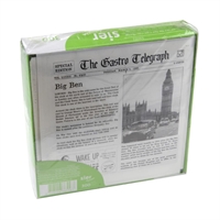 Sier Einweg Fettabweisende Papiertüte Zeitungspapier 2 Seiten offen 170 x 170mm (300 Stück)