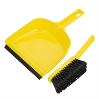 Jantex Dustpan & Brush Set Yellow