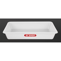 Bac alimentaire peu profond Araven transparent 435mm