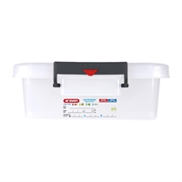 Araven Food Storage Container with Lids and Colour Coded Clips