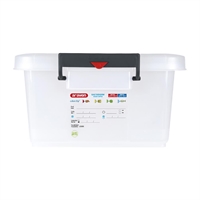 Conteneur alimentaire en polypropylène avec clips de couleur Araven 40L