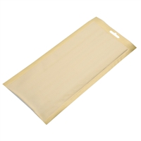 Vogue goudkleurige vacumeerzakken met reliëf 150x350mm (100 stuks)