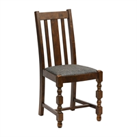 Thame Dining Chairs in Vintage Wood with Shetland Smoke Seat (6 Pack)