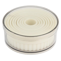Vogue Serrated Round Pastry Cutters Nylon ( 9 Pack)