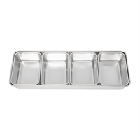 Clover Japanese Yakumi Pan Condiment Holder with 4 Large Inserts