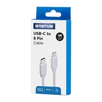 Status USB C to 8-Pin (Lightning) Charging Lead 1m