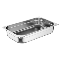 Bacs GN&nbsp;1/1 en inox Nisbets Essentials 100 mm (lot de 3)