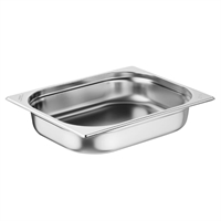 Bacs GN&nbsp;1/2 en inox Nisbets Essentials 65 mm (lot de 3)