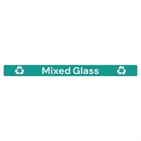 Jantex Slim Bin Lid Label - Mixed Glass