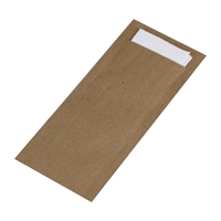 Fiesta Recyclable Paper Cutlery Pouches Kraft (250 Pack)