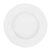 Tablekraft Core Pasta Plate Wide Rim White - 225X48mm (4 Pack)
