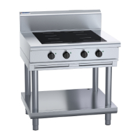 Waldorf 800 Series IN8400F-LS Leg Stand Cooktop 900mm