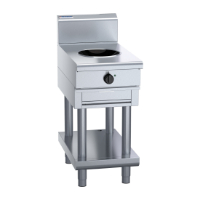 Waldorf 800 Series IN8100W5-LS Leg Stand Induction Wok 450mm