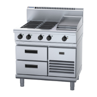 Waldorf 800 Series RN8603E-RB Refrigerated Base Cooktop & Griddle 900mm