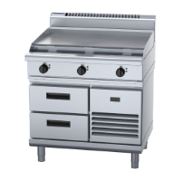Waldorf 800 Series RN8609E-RB Refrigerated Base Cooktop & Griddle 900mm