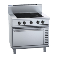 Waldorf 800 Series IN8410ECF Induction Range Convection Oven 900mm