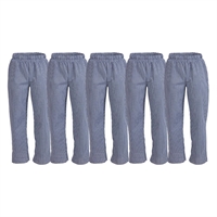 Whites Vegas Blue/White Check Trousers Size S (5 Pack)