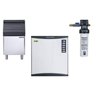 Scotsman 164kg Output Half Dice Ice Maker with 129kg Bin & Water Filter