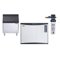 Scotsman 208kg Output Half Dice Ice Maker with 181kg Bin & Water Filter