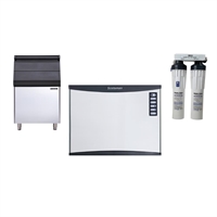 Scotsman 290kg Output Full Dice Ice Maker with 243kg Bin & Water Filter