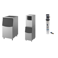 Hoshizaki Cube Ice unit 205kg e24hr with 144kg Bin & Water Filter