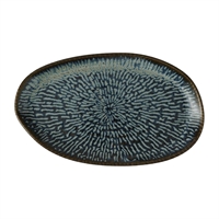 Churchill Envisage Cascade Sapphire Blue Natural Oblong Plates 219x130mm (6 Pack)