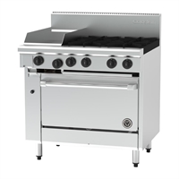 Goldstein 4 Burner & 300mm Griddle with Oven Range NT