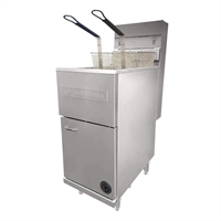 Goldstein Gas 2 Basket Tube Fryer Single Pan 18Ltr LPG