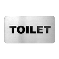 Trenton Toilet Wall Sign Stainless Steel 110x60mm