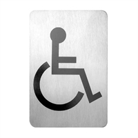 Trenton Accessible Symbol Wall Sign Stainless Steel 120x80mm