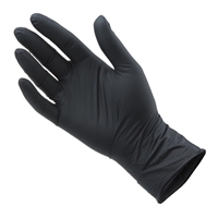 Bastion Progenics - Nitrile Ultra Soft Powder Free Gloves - Black - Pack 250