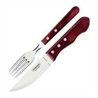 Tramontina Churrasco Jumbo Steak Cutlery 12 Piece Set Red