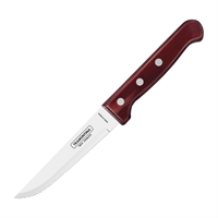 Tramontina Churrasco Steak Knife Gaucho Polywood Red 120mm (12 Pack)