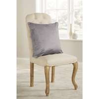 Luxury Reign Piped Cushion Grey
