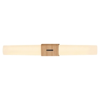Nordlux Helva Double Basic Indoor Wall Light Wood Foil